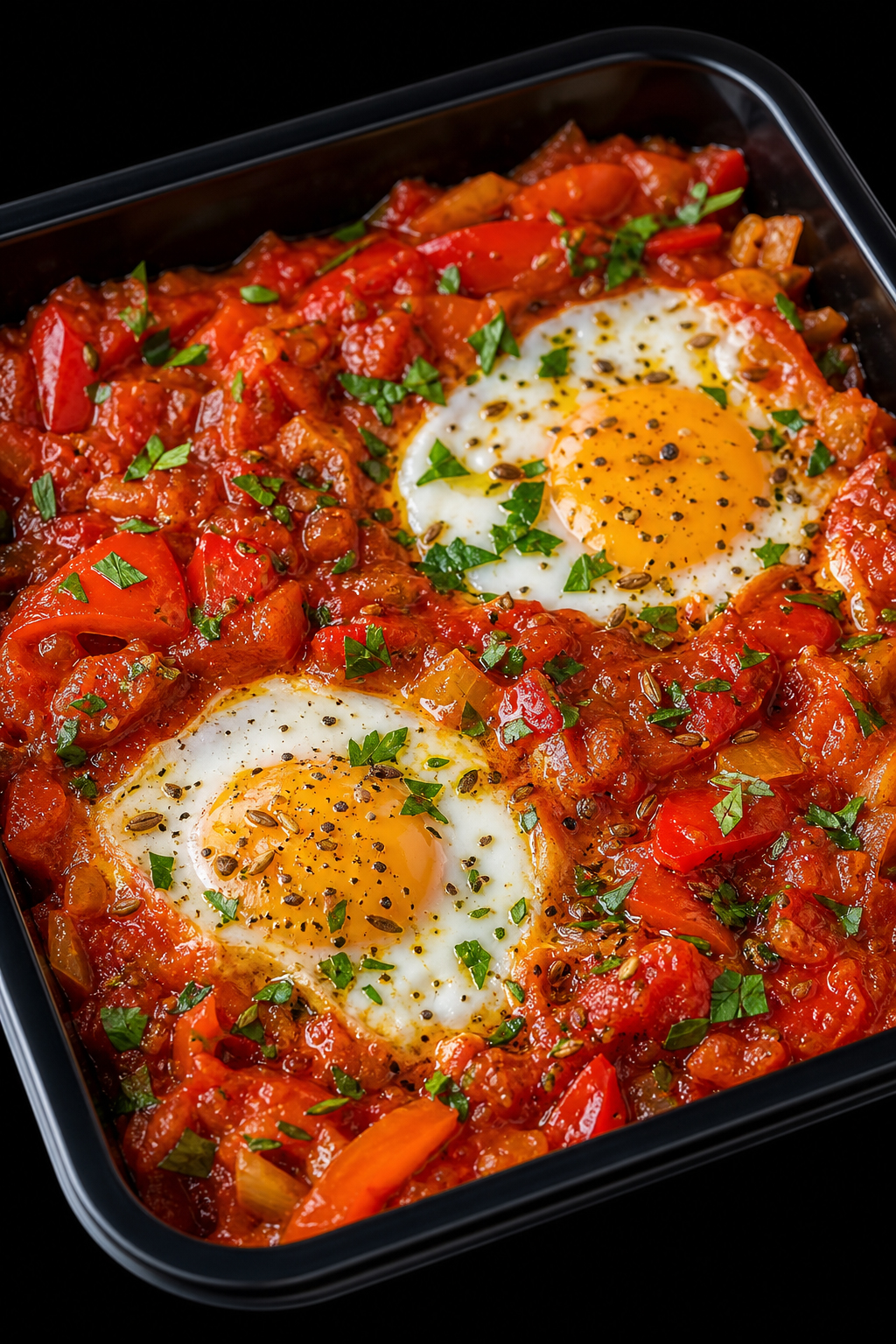 Shakshuka ze świeżymi ziołami
